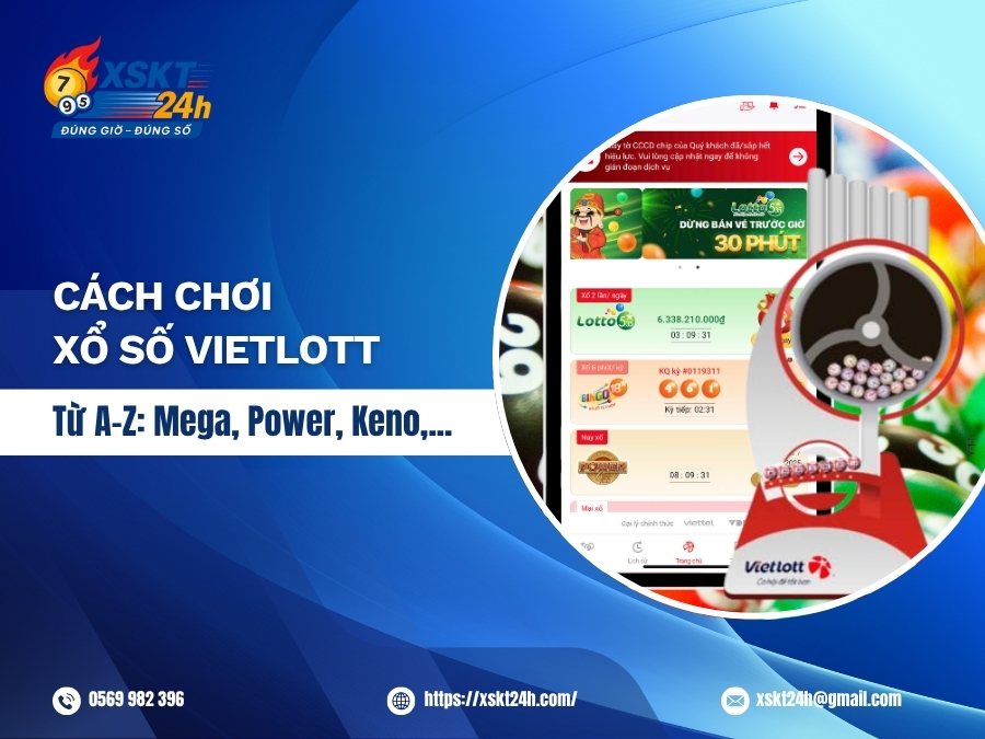 Hướng Dẫn Cách Chơi Xổ Số Vietlott Từ A–Z: Mega, Power, Keno, Max 3D